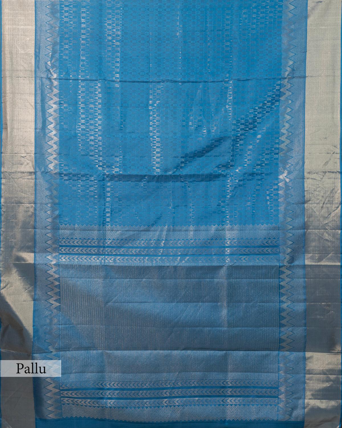 AZURE ZARI KANJEEVARAM SILK SAREE