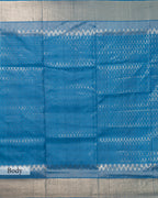 AZURE ZARI KANJEEVARAM SILK SAREE