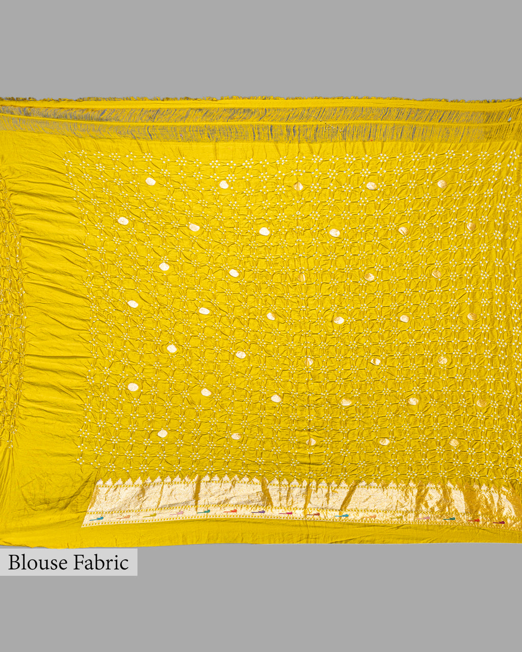 MOSS GREEN BANDHEJ WITH PAITHANI BORDER SOFT SILK SAREE