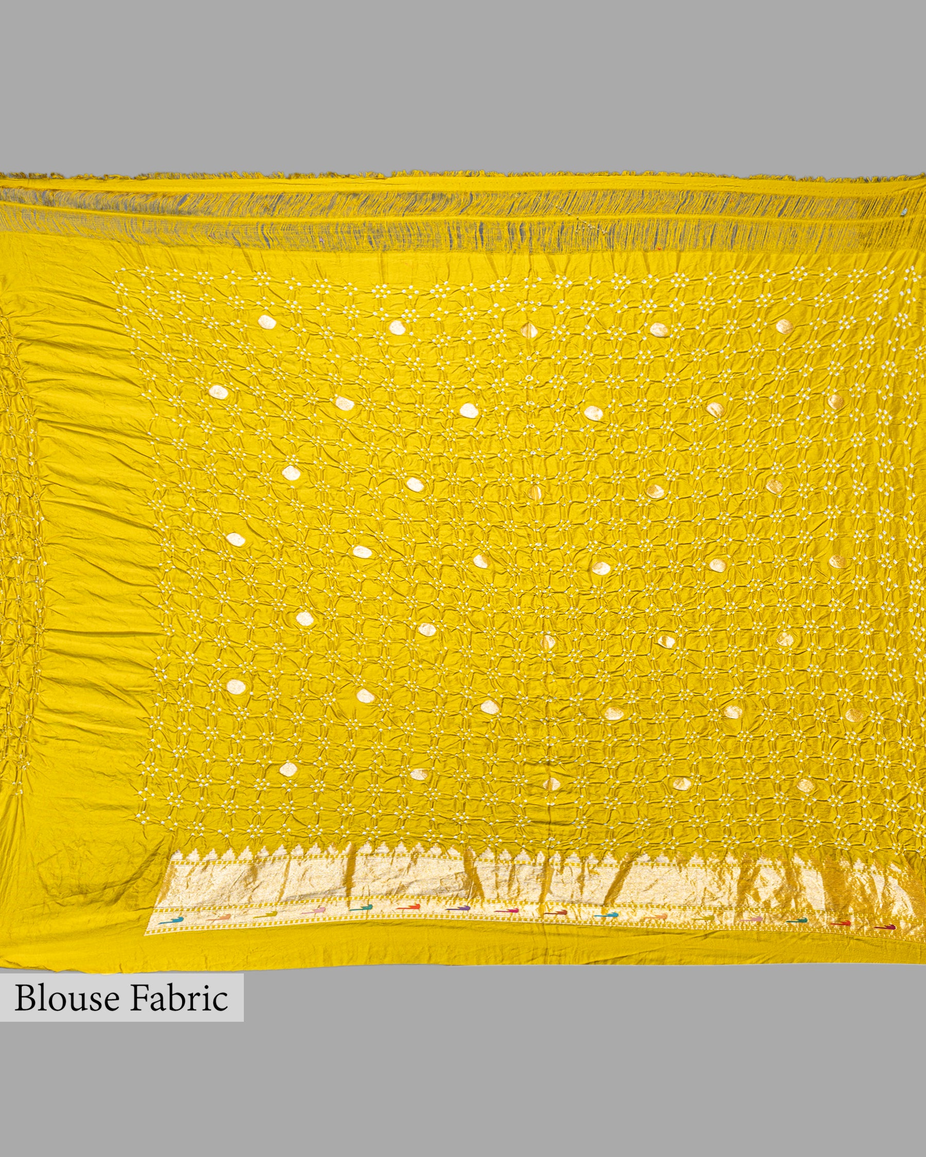 MOSS GREEN BANDHEJ WITH PAITHANI BORDER SOFT SILK SAREE