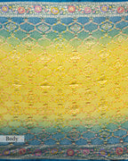 TEAL BLUE BANDHEJ WITH PAITHANI BORDER GEORGETTE SAREE