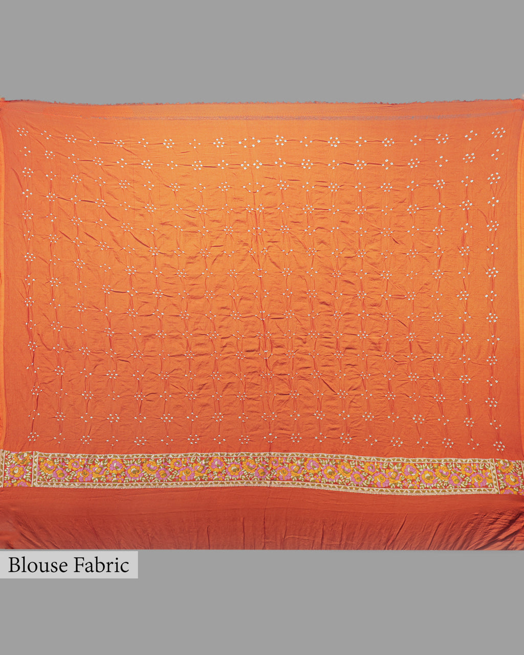 BURNT ORANGE BANARASI ZARI BANDHEJ MEENAKARI SILK SAREE