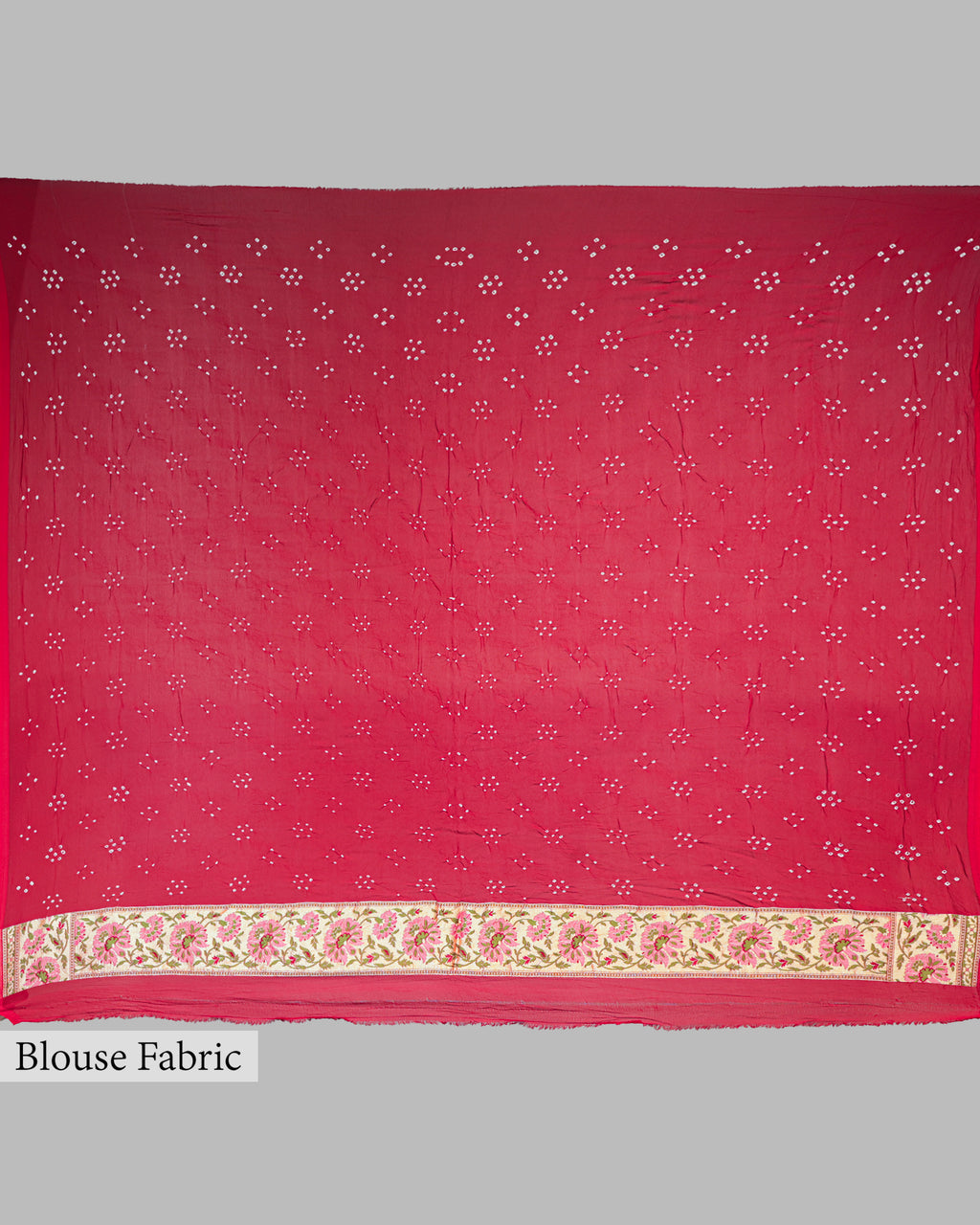 RED ORANGE TINCHOI MEENAKARI BANDHEJ BANARASI HANDWOVEN GEORGETTE  SAREE