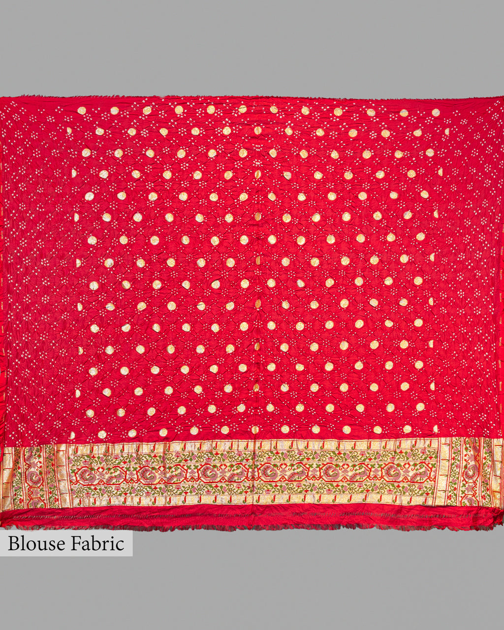 CORAL PINK BANDHEJ PAITHANI BORDER BANARASI HANDWOVEN SILK SAREE