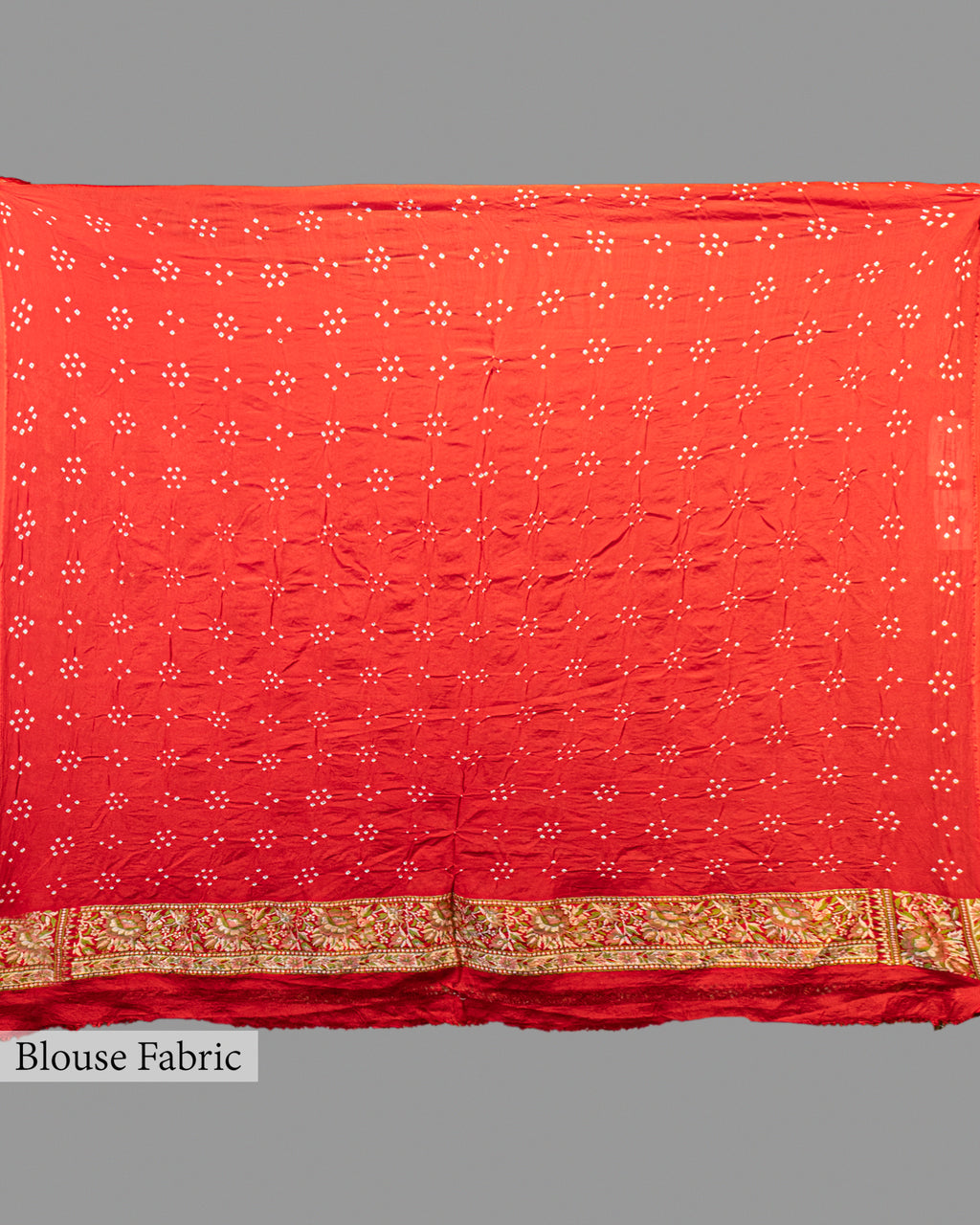 RED MEENAKARI BANDHEJ BANARASI HANDWOVEN GEORGETTE SAREE