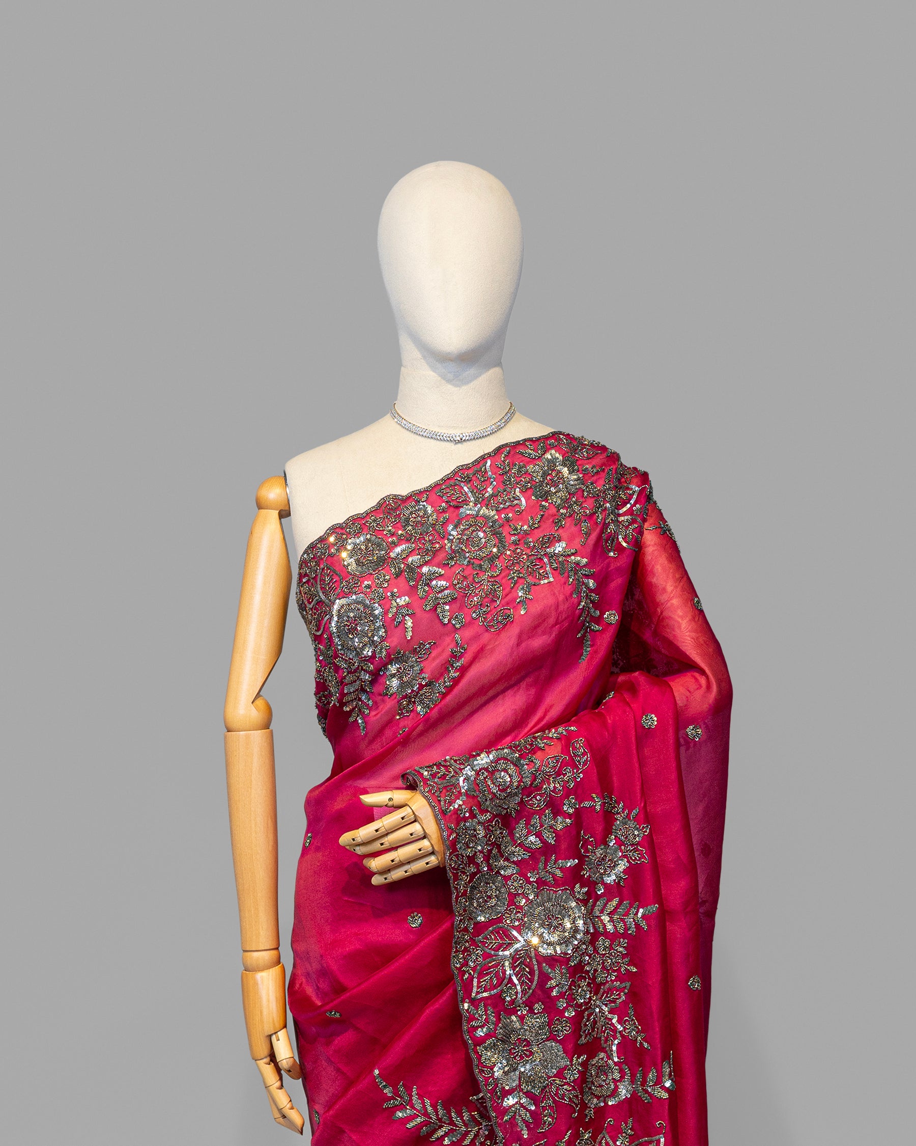RED DESIGNER SILK SAREE