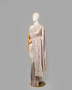 DUSTY MAUVE BANARASI TISSUE SAREE