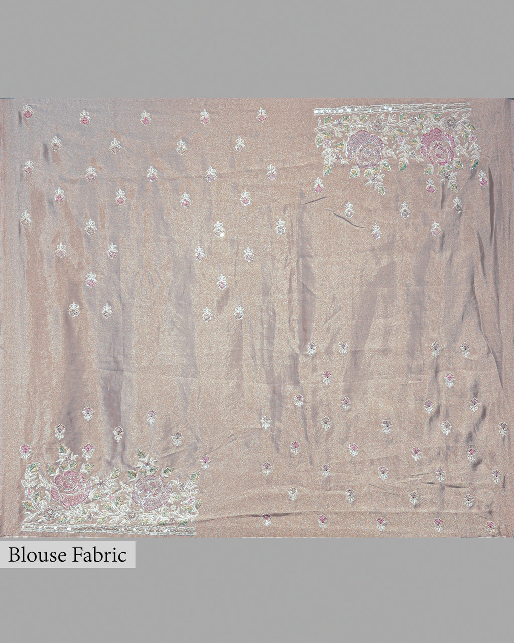 DUSTY MAUVE BANARASI TISSUE SAREE