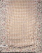 DUSTY MAUVE BANARASI TISSUE SAREE
