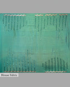 DESIGNER BOTTLE GREEN ANTIQUE WORK ORAGANZA SAREE