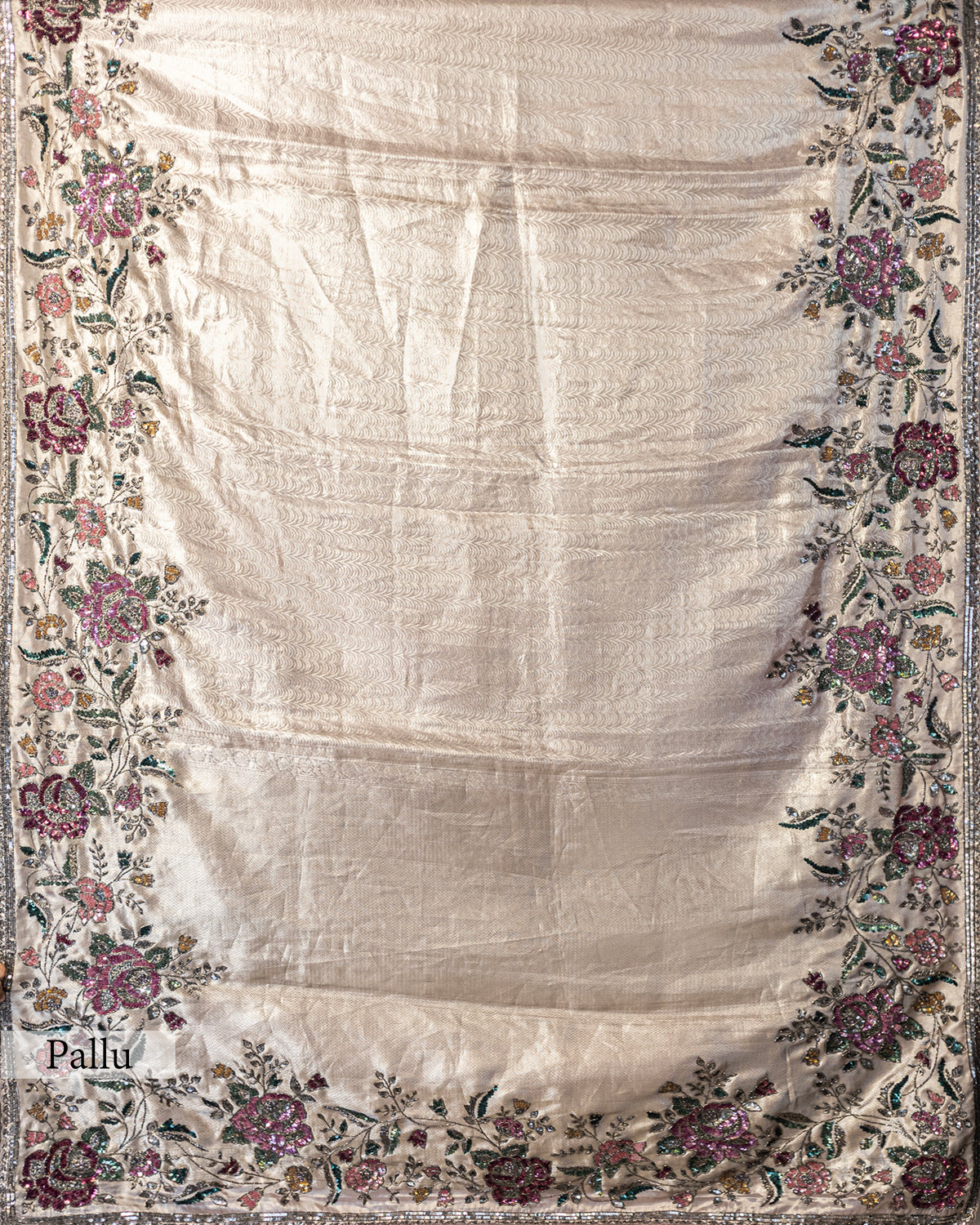 ROSE GOLD TISSUE KANJEEVARAM SAREE