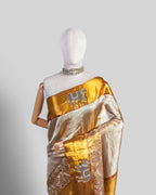 DUAL TONE CHAMPAGNE-GOLD KANJEEVARAM SILK SAREE