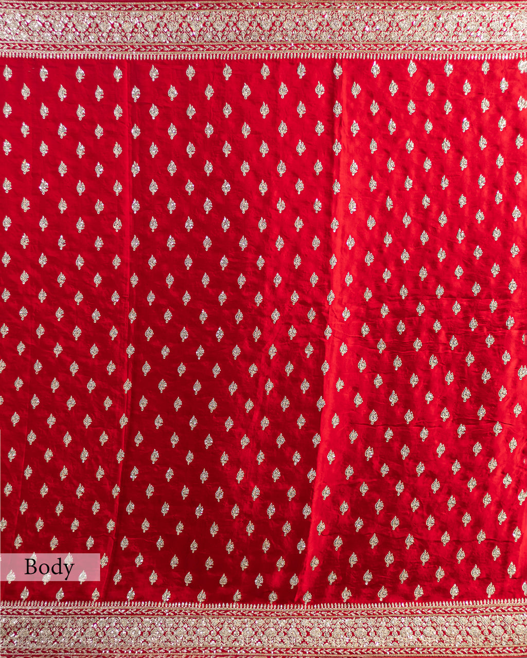 RED EMBROIDERED SOFT SILK SAREE