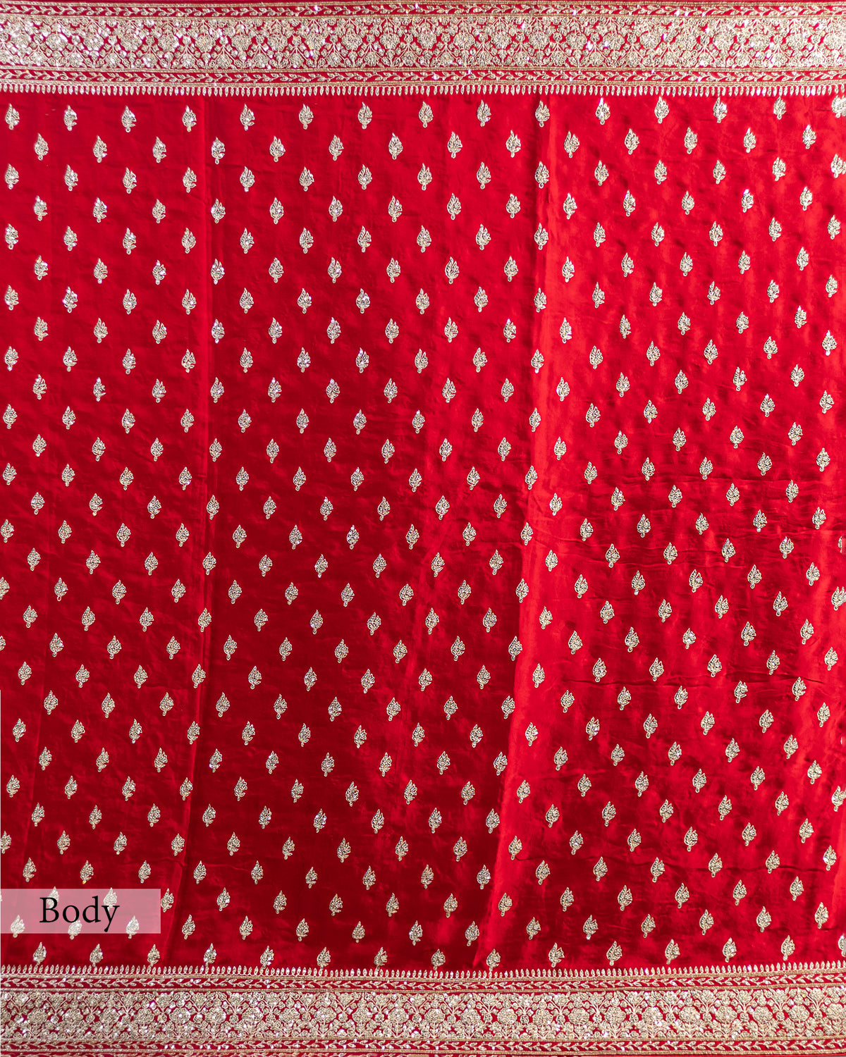 RED EMBROIDERED SOFT SILK SAREE