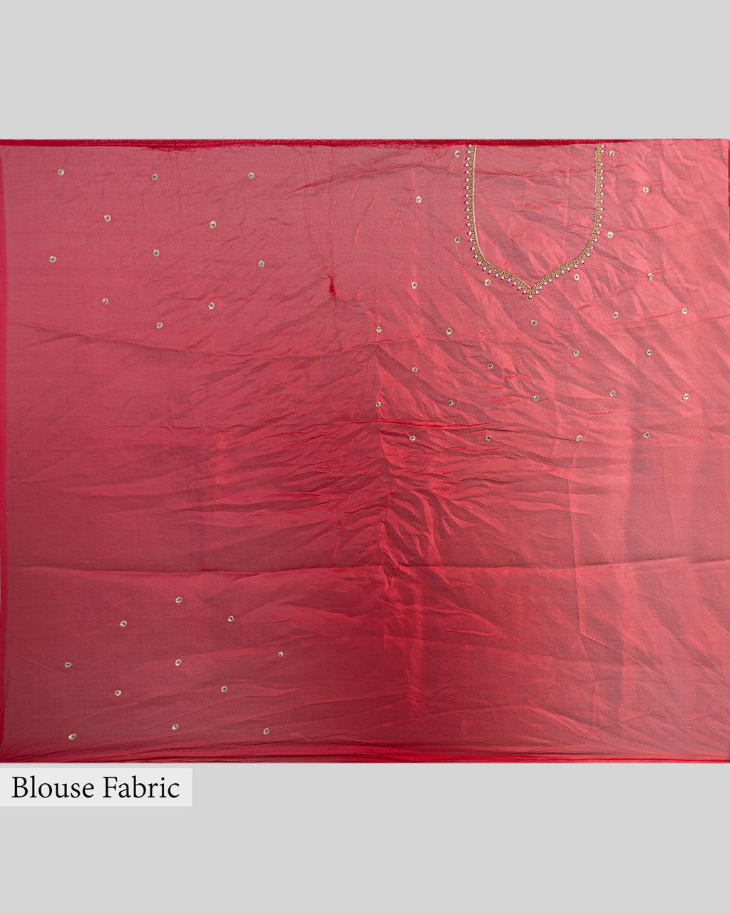 CRIMSON RED ORGANZA SAREE