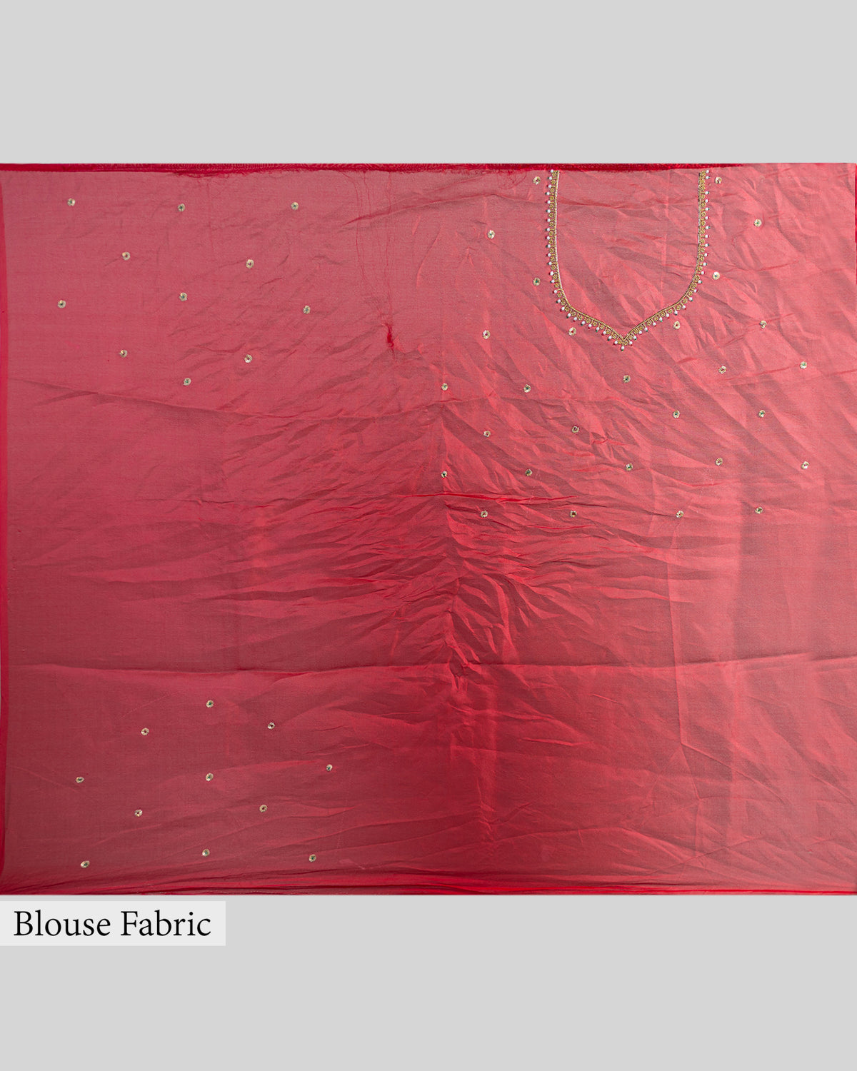 CRIMSON RED ORGANZA SAREE