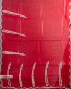 CRIMSON RED ORGANZA SAREE