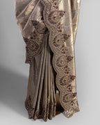 METALLIC GOLD KANJEEVARAM SILK SAREE