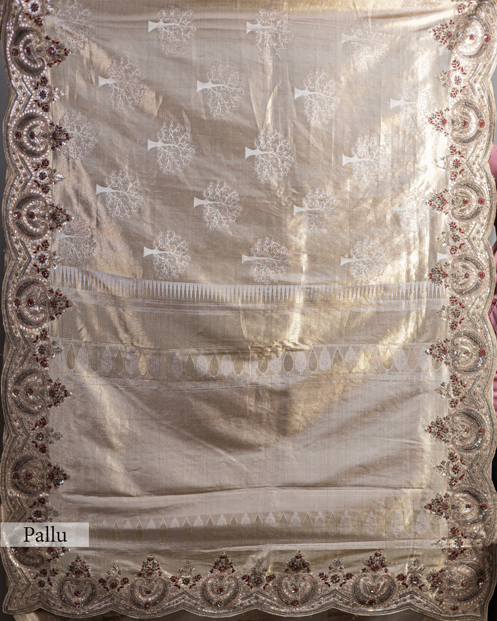 METALLIC GOLD KANJEEVARAM SILK SAREE