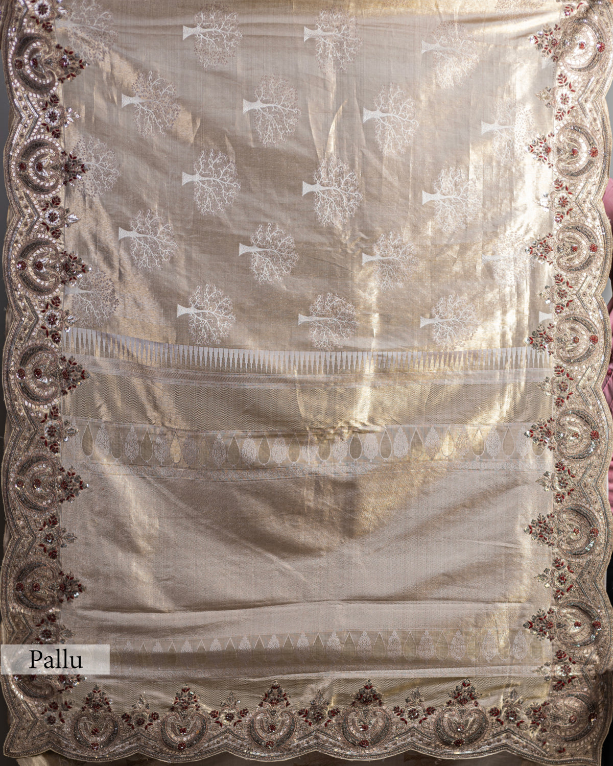 METALLIC GOLD KANJEEVARAM SILK SAREE