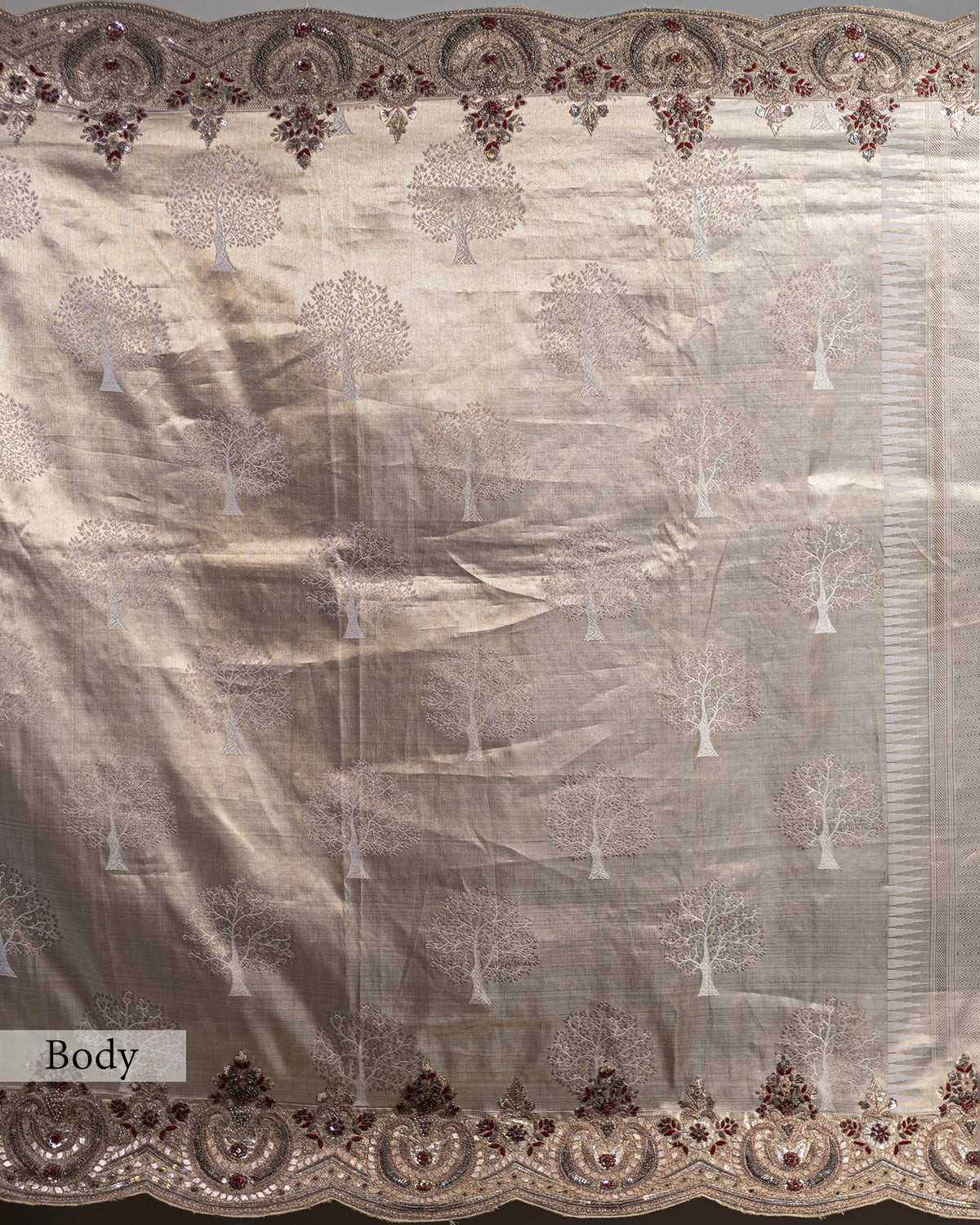 METALLIC GOLD KANJEEVARAM SILK SAREE