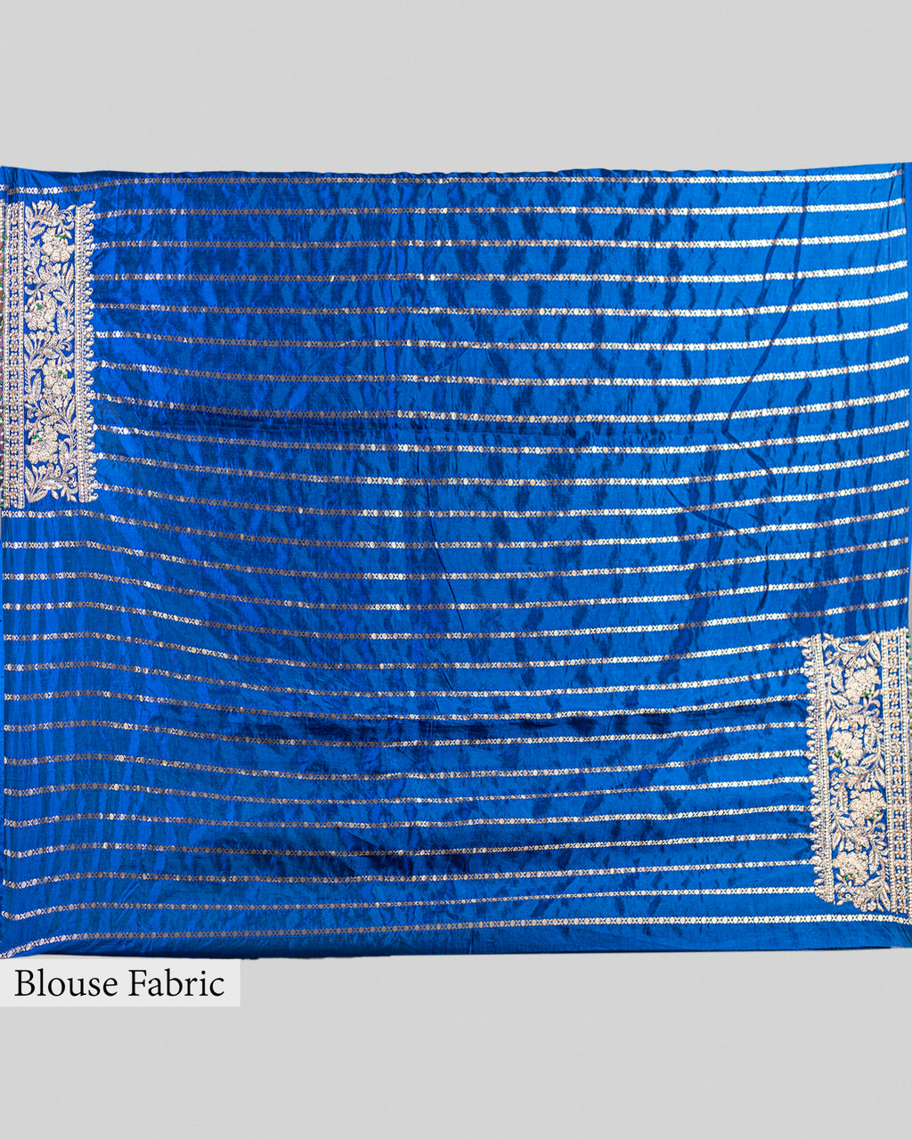 ELECTRIC BLUE EMBROIDERED SOFT SILK SAREE