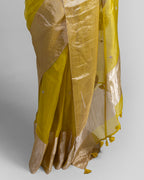 GRASS GREEN ORGANZA SAREE