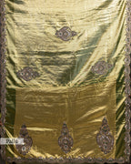 METALLIC OLIVE-GOLD KANJEEVARAM TISSUE SILK SAREE