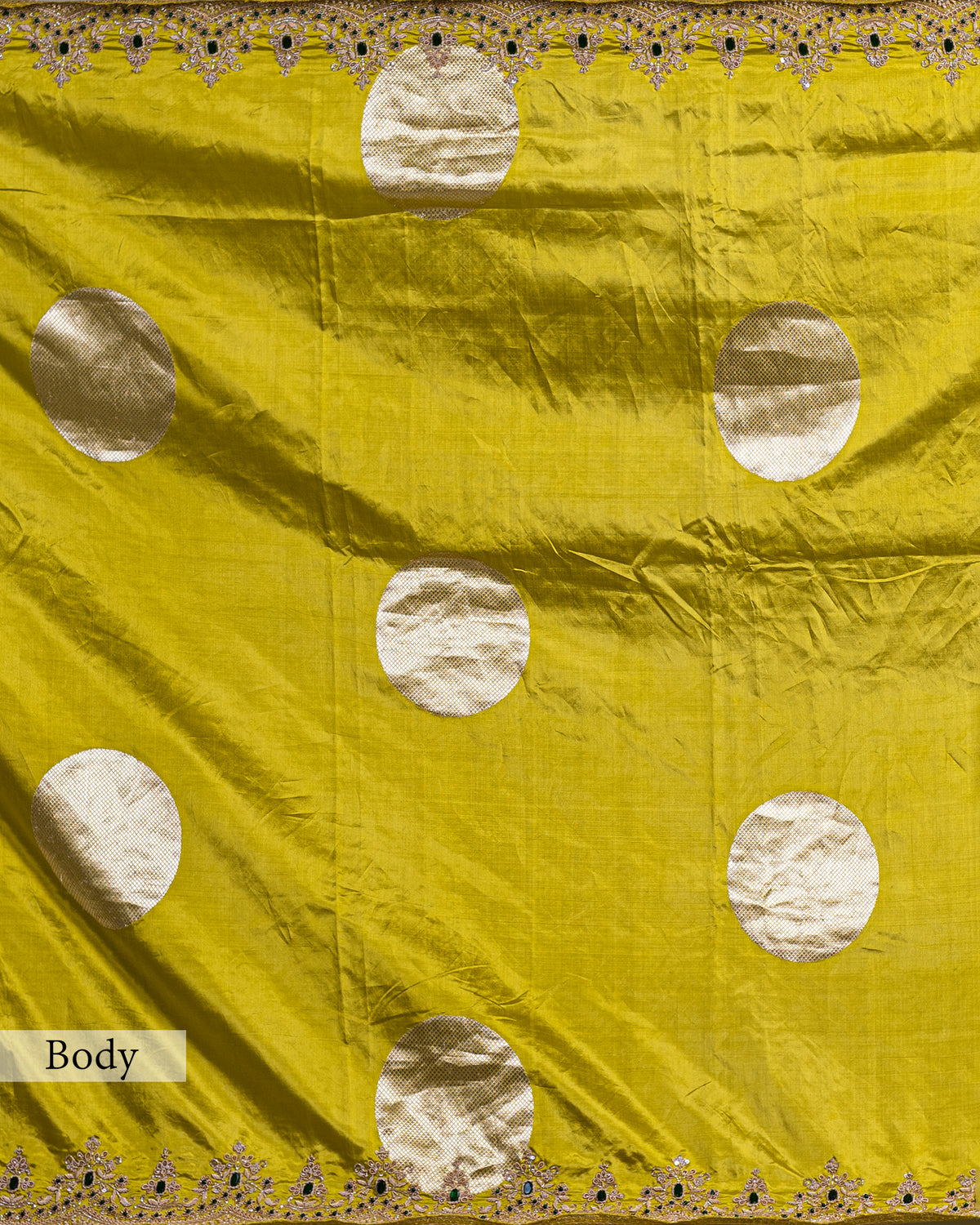 GRASS GREEN EMBROIDERED SOFT SILK SAREE
