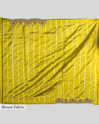 GRASS GREEN EMBROIDERED SOFT SILK SAREE