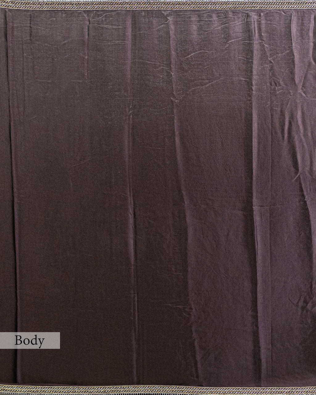DARK BROWN EMBROIDERED SOFT SILK SAREE