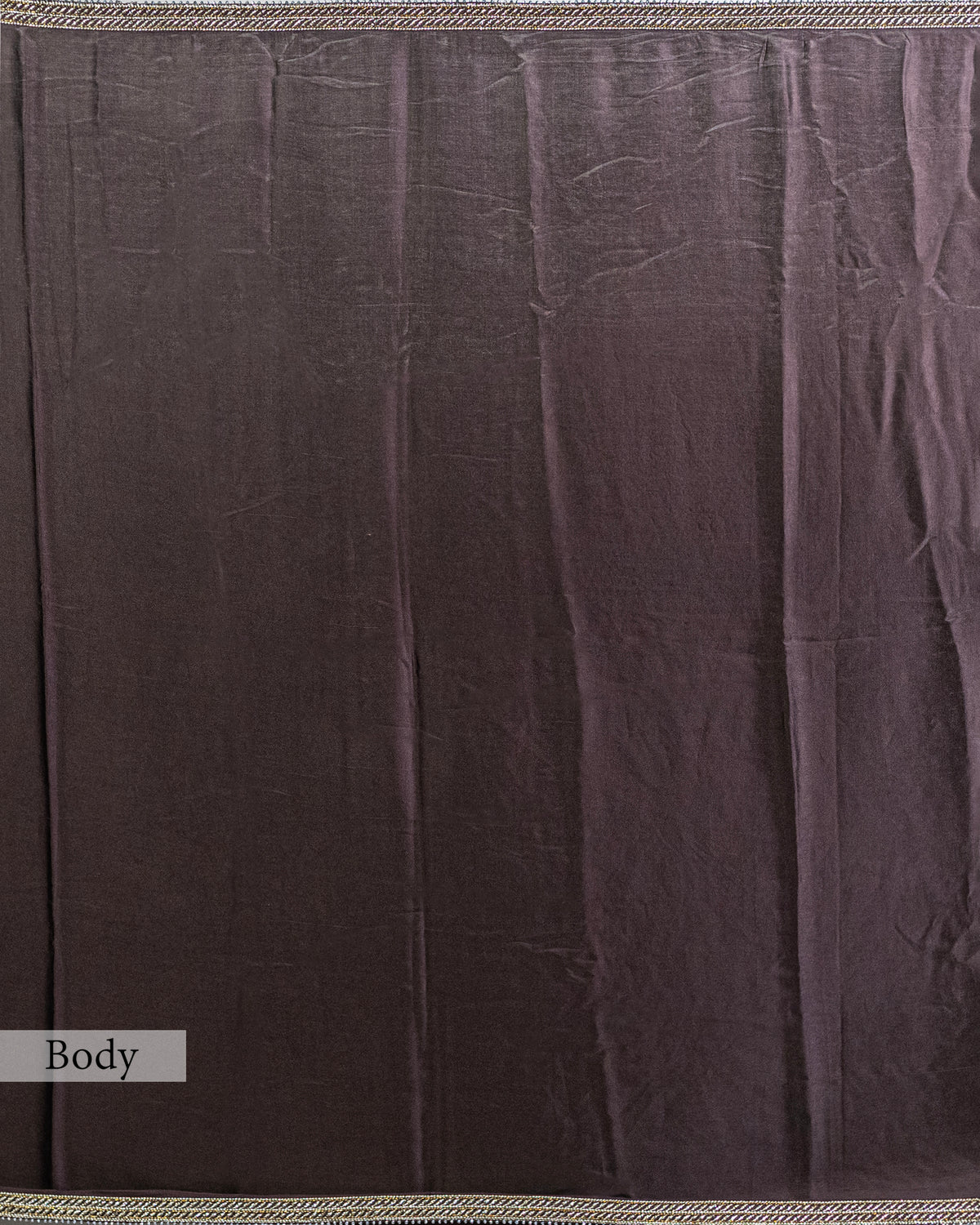 DARK BROWN EMBROIDERED SOFT SILK SAREE