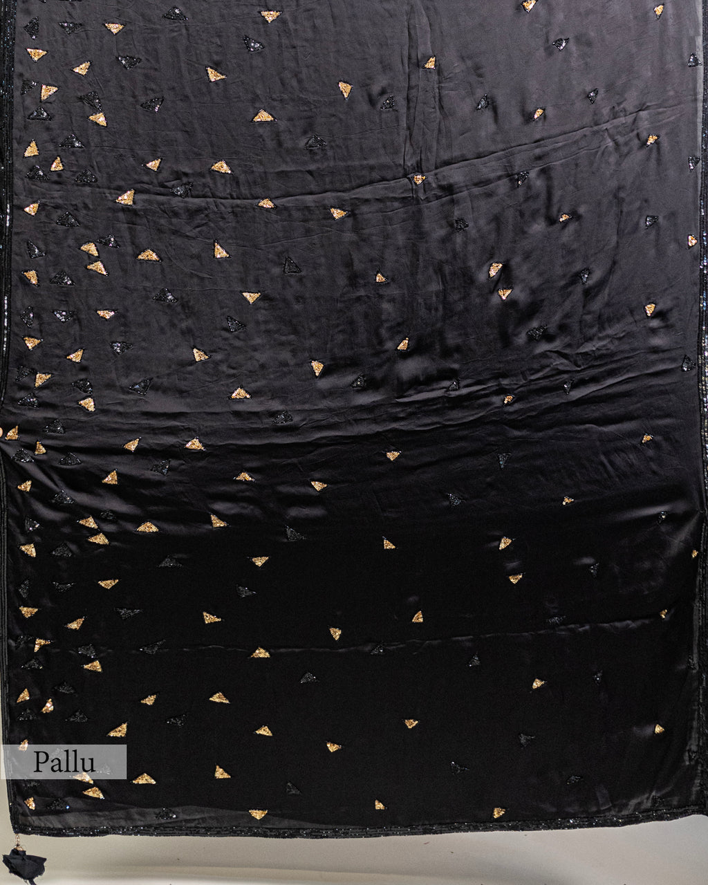 BLACK EMBROIDERED SOFT SILK SAREE
