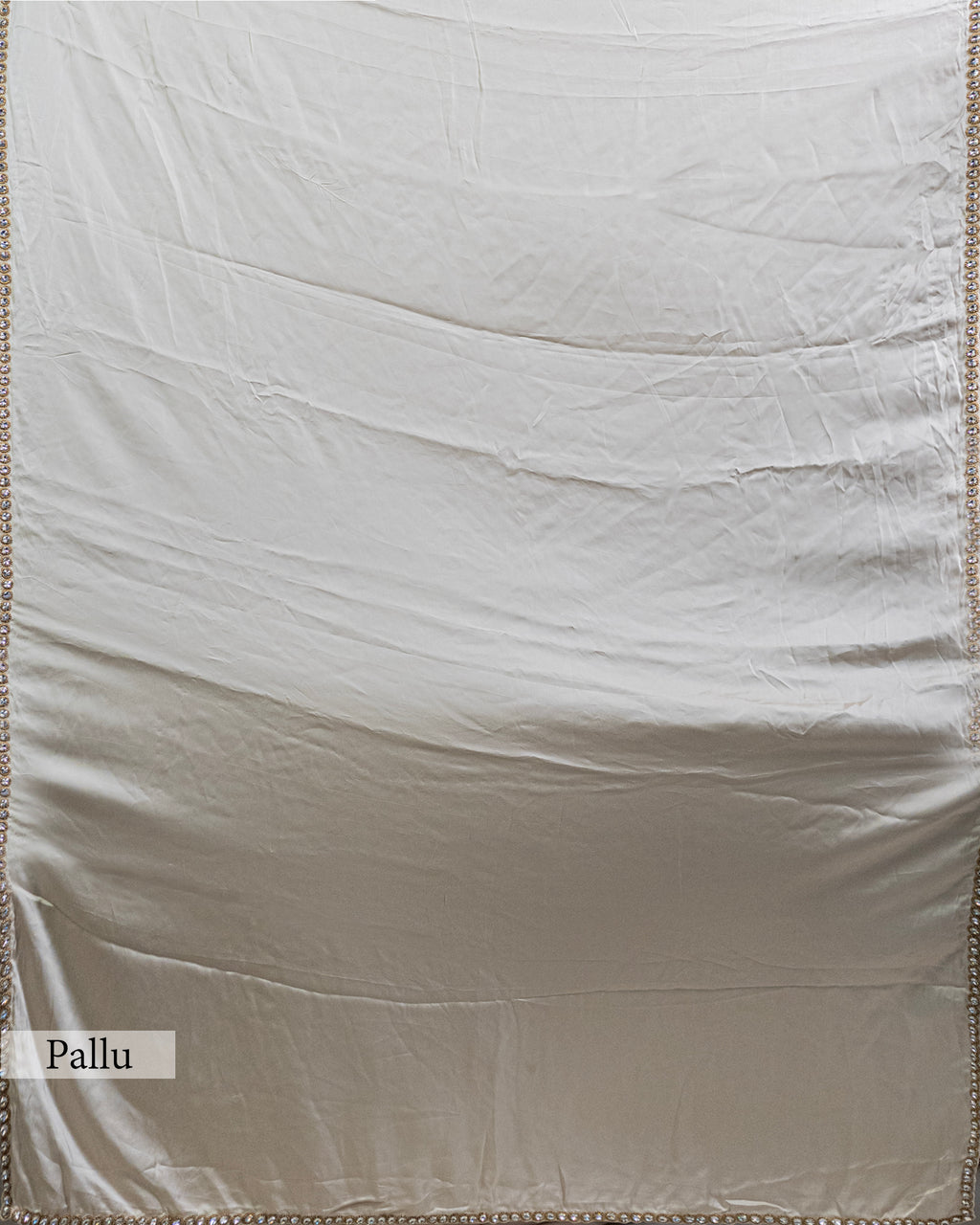 IVORY EMBELLISHED SILK SAREE