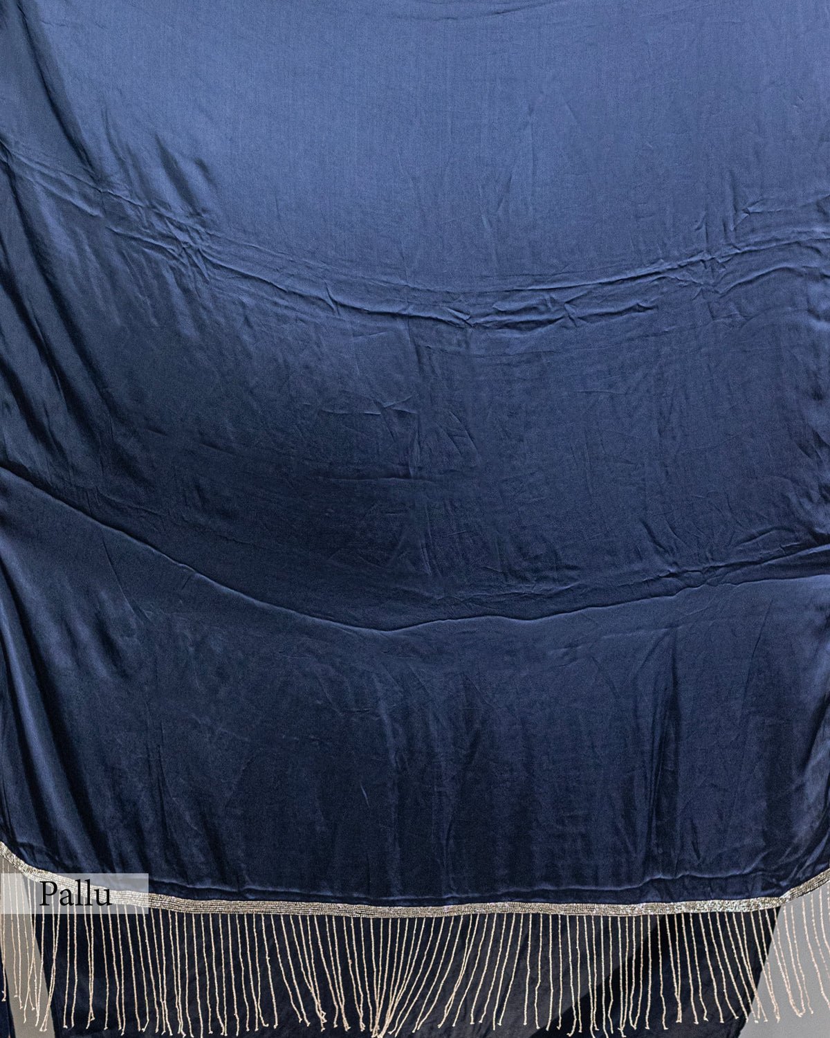 NAVY BLUE EMBROIDERED SOFT SILK SAREE