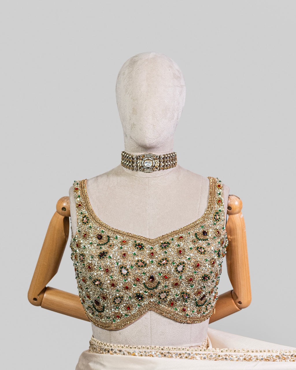 BEIGE EMBROIDERED SOFT SILK SAREE