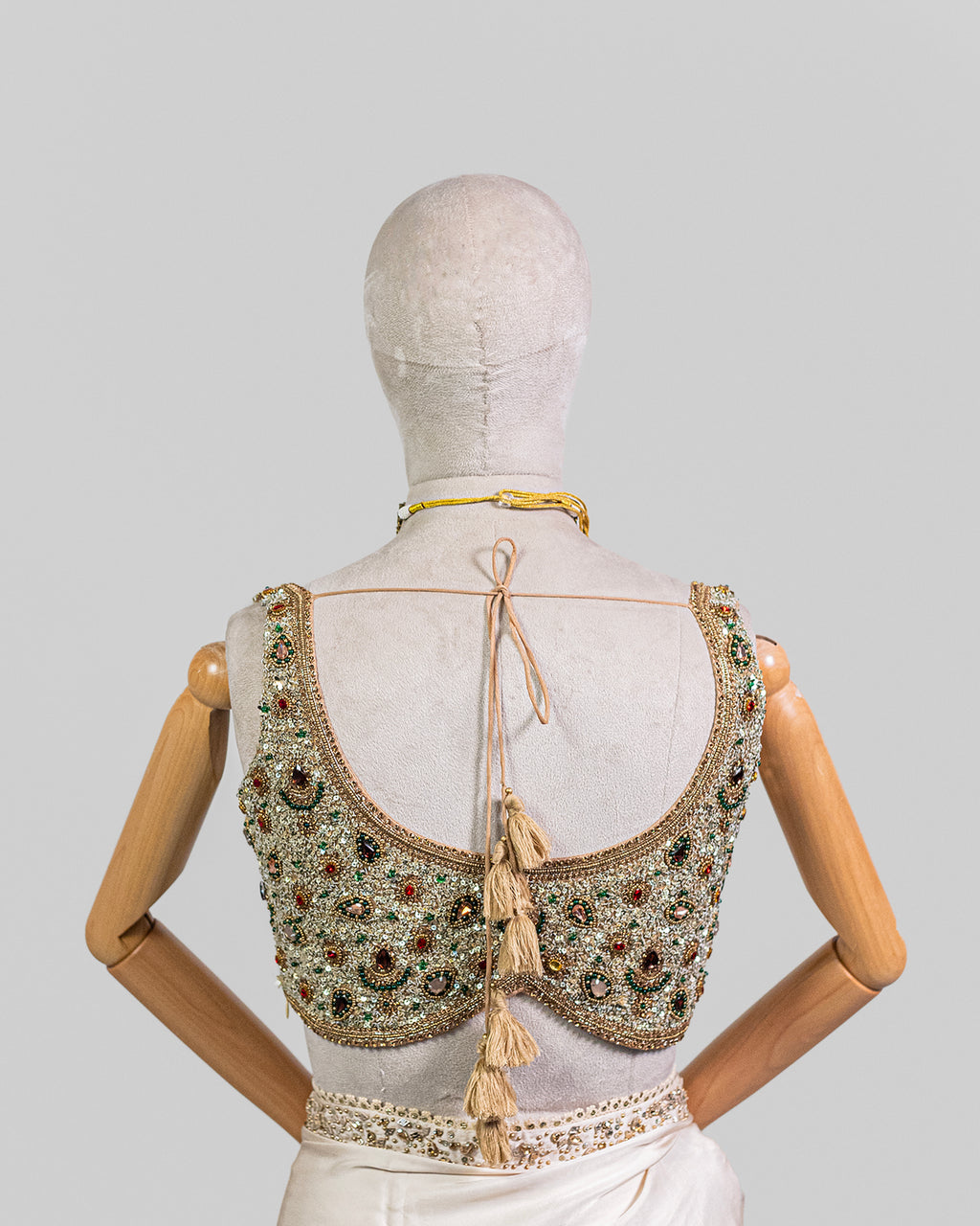 BEIGE EMBROIDERED SOFT SILK SAREE