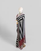 RAVEN & STEEL EMBROIDERED SOFT SILK SAREE