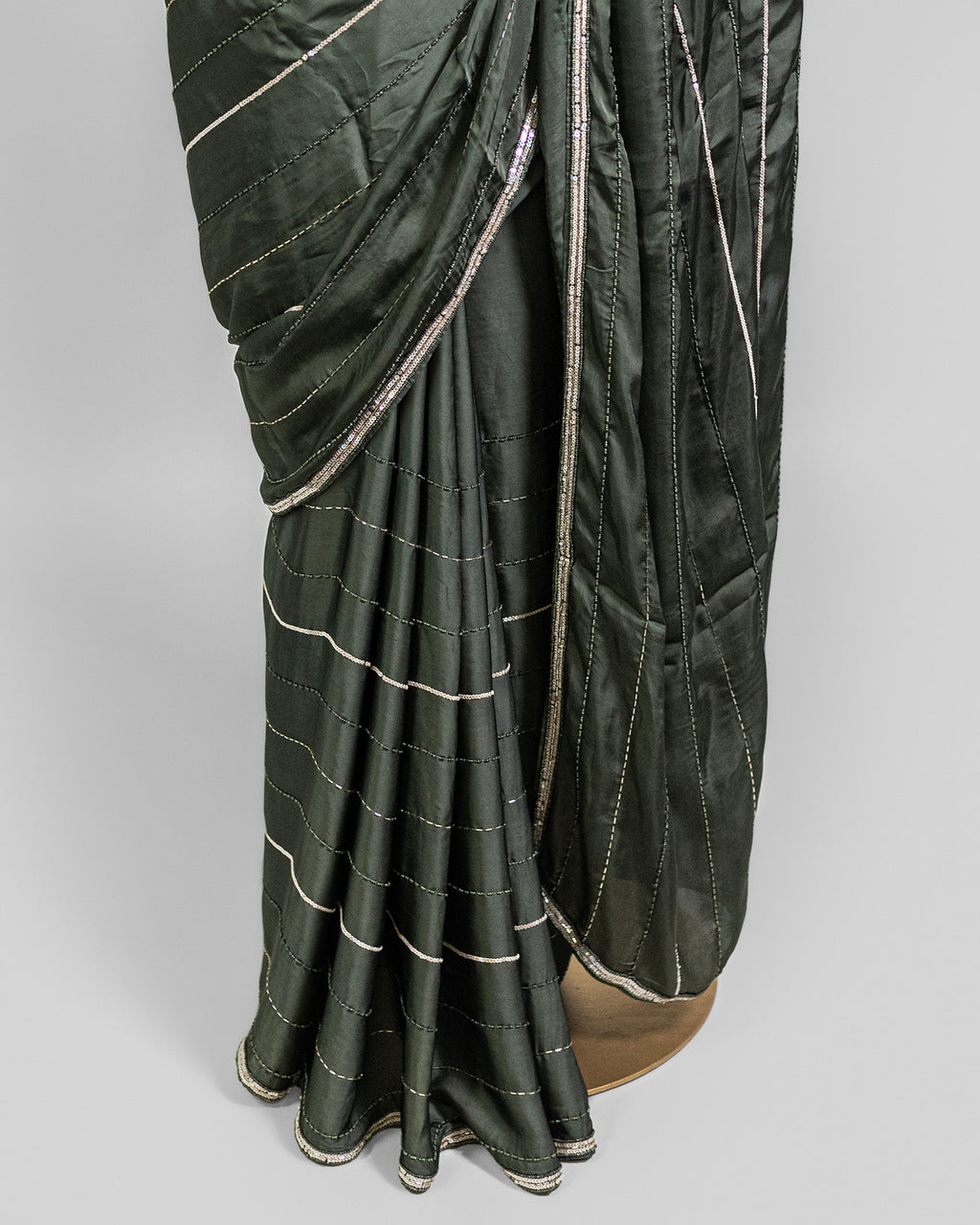SAGE EMBROIDERED SOFT SILK SAREE