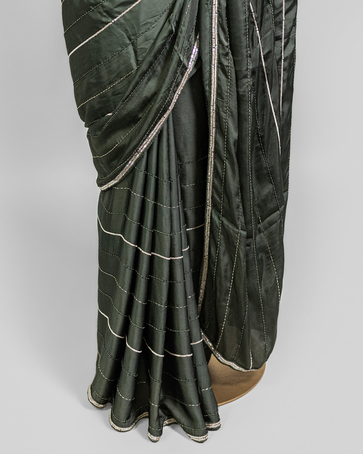 SAGE EMBROIDERED SOFT SILK SAREE