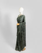 SAGE EMBROIDERED SOFT SILK SAREE
