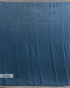TEAL BLUE EMBROIDERED SOFT SILK SAREE