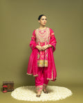RANI PINK IKAT PATOLA FARSI SET