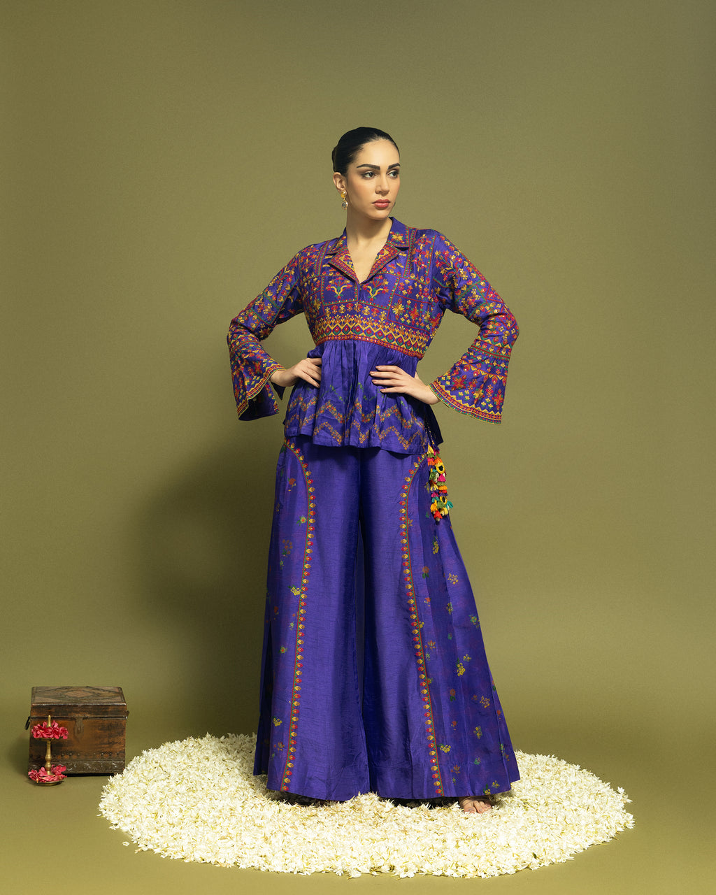 COBALT BLUE-FUSION JACKET SET