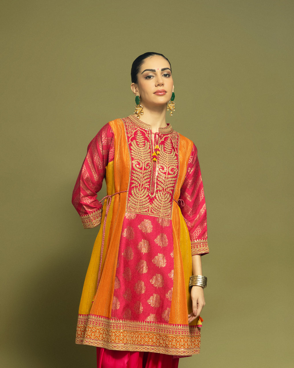 MULTICOLOR FARSI SALWAR SET