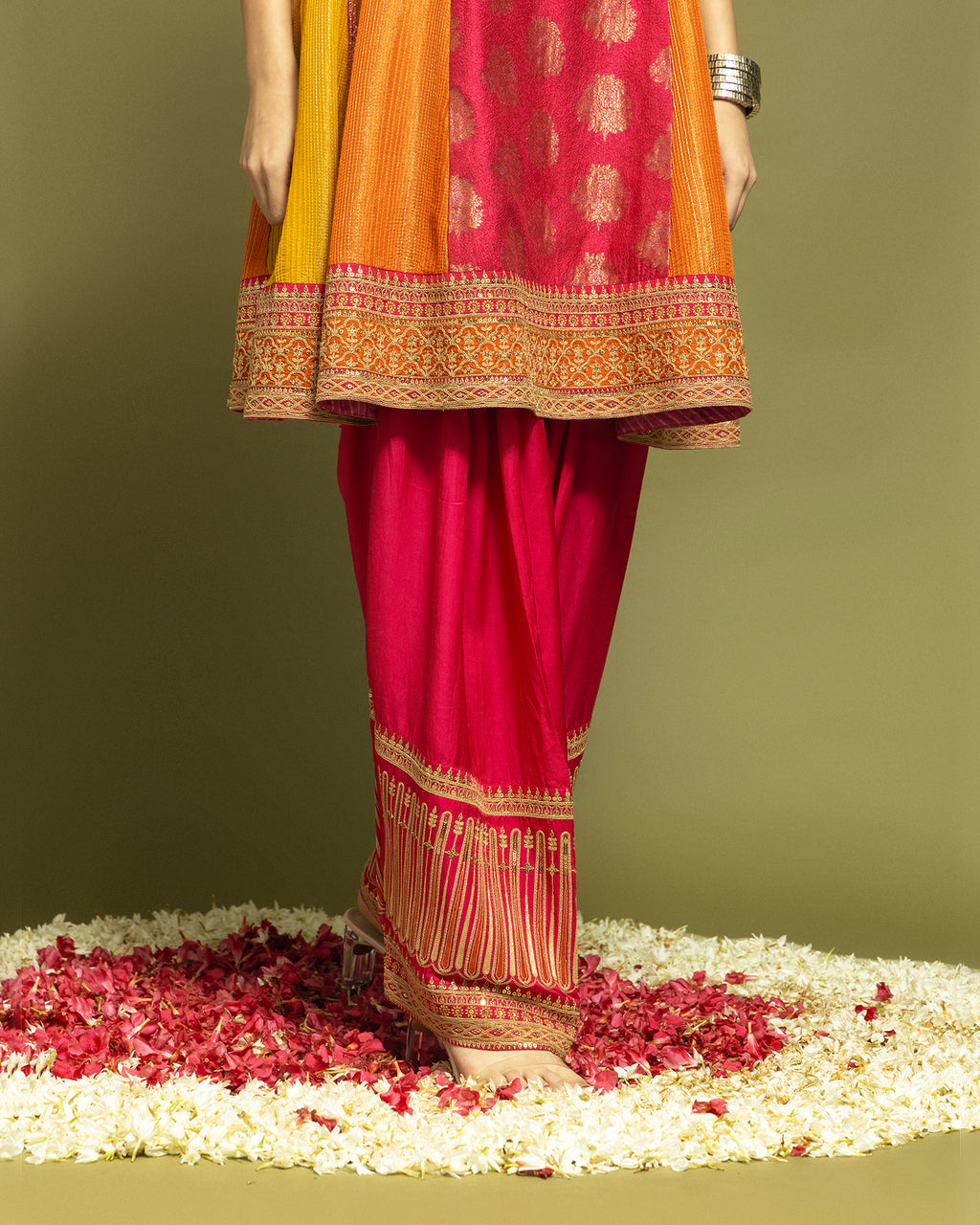 MULTICOLOR FARSI SALWAR SET