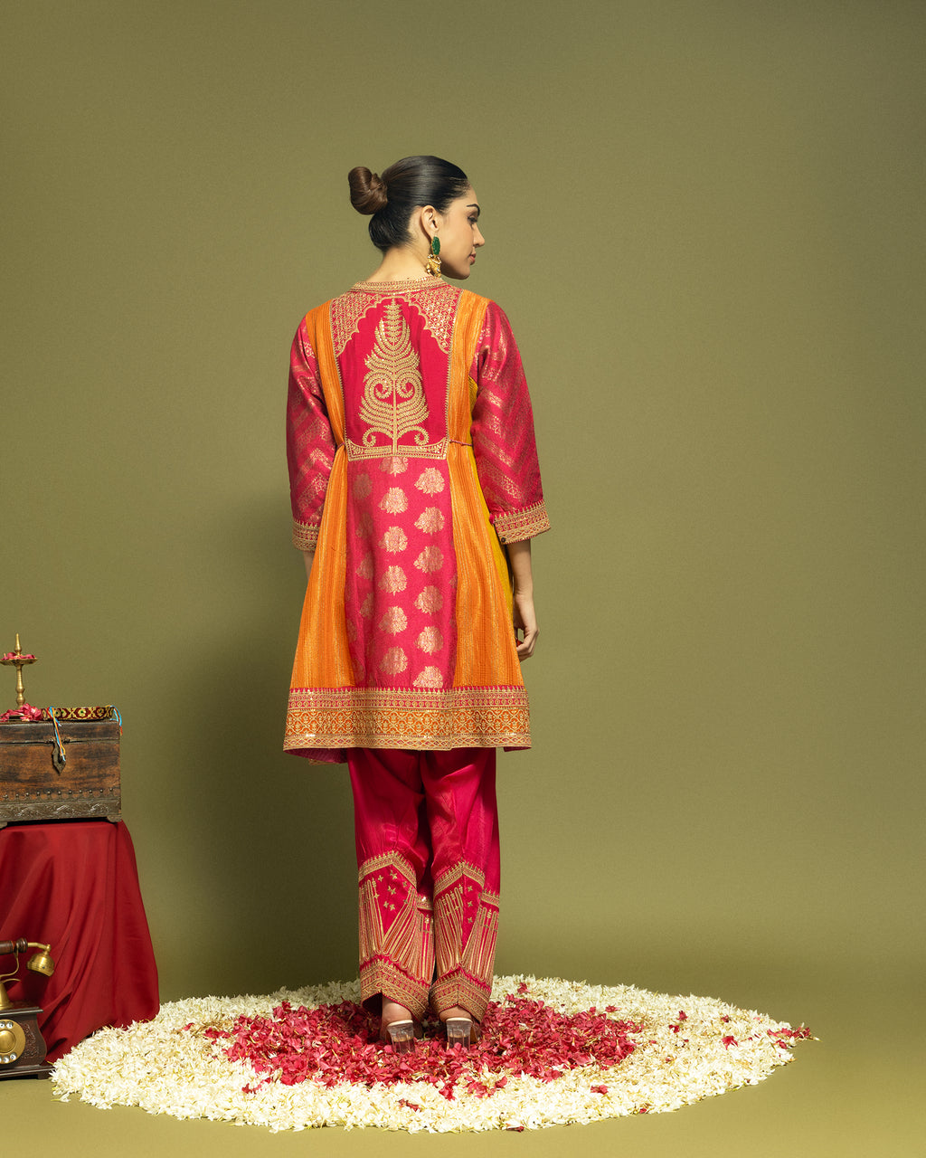 MULTICOLOR FARSI SALWAR SET