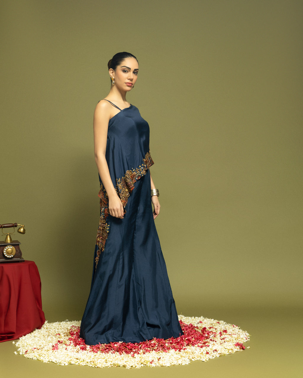 MIDNIGHT BLUE ASSYMETRIC FUSION ENSEMBLE