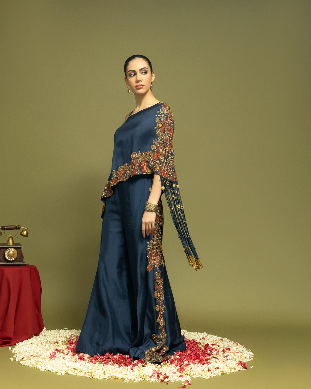 MIDNIGHT BLUE ASSYMETRIC FUSION ENSEMBLE