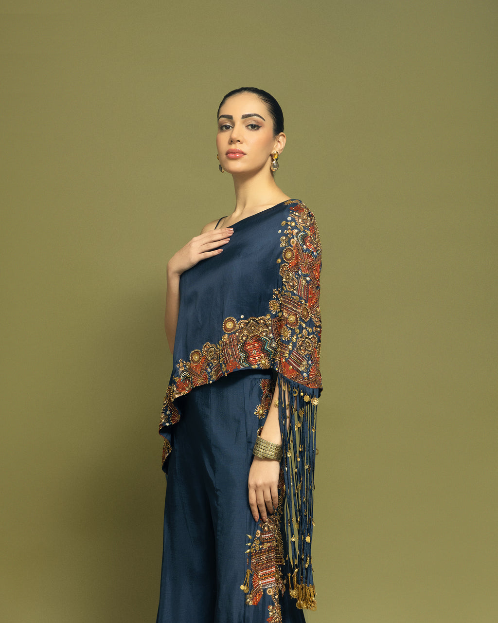 MIDNIGHT BLUE ASSYMETRIC FUSION ENSEMBLE